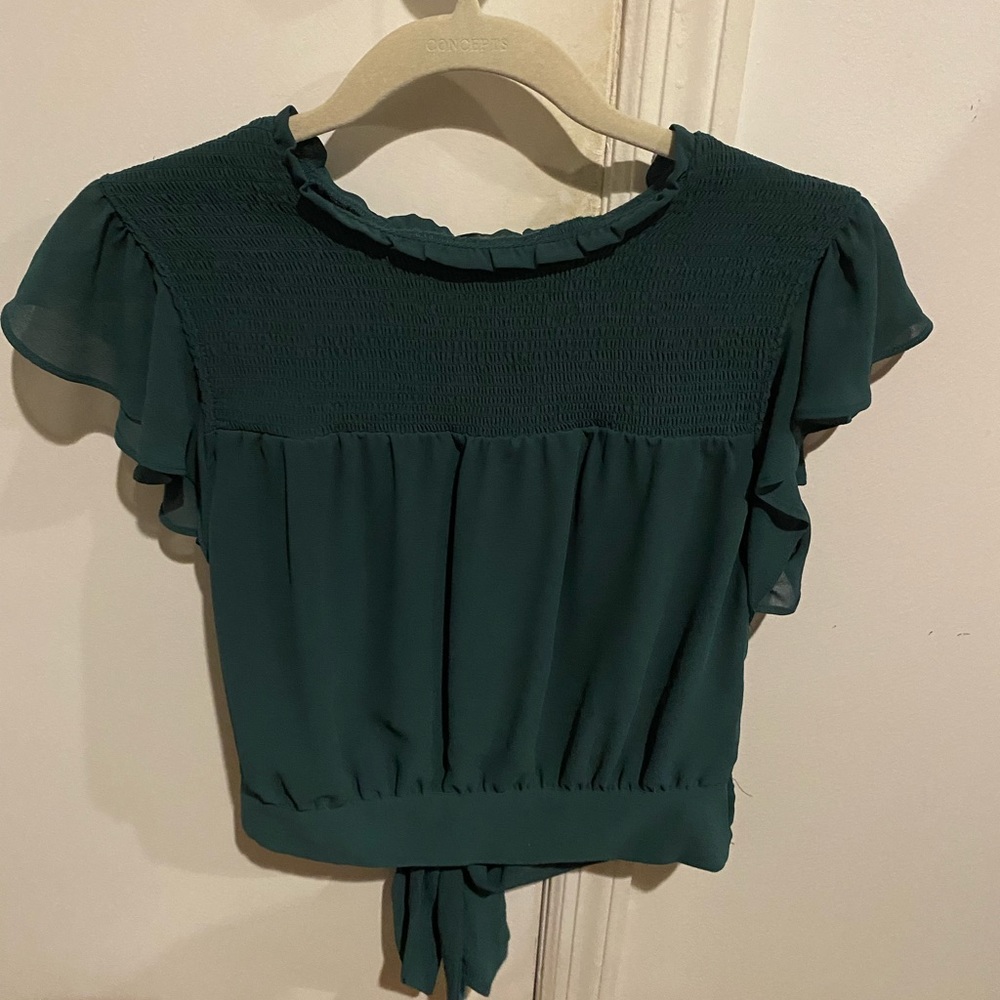 Cropped Highneck Blouse